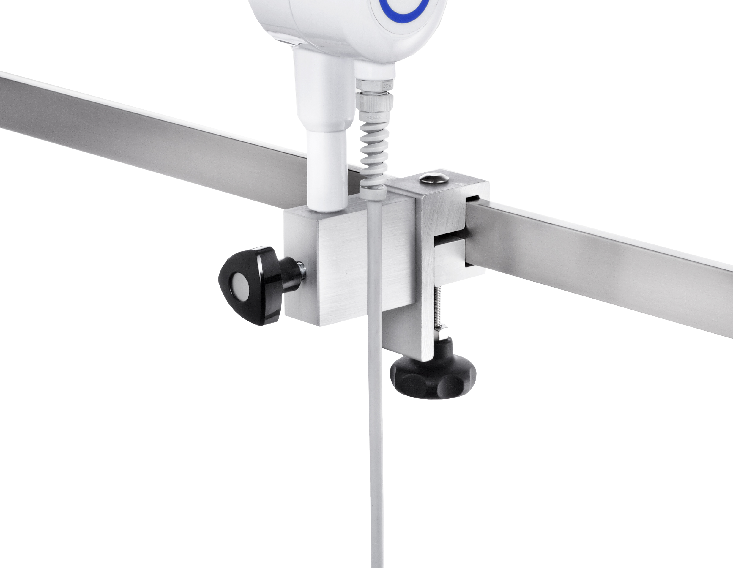 rimsa - accessori per lampade scialitiche - morsetto barra rail
